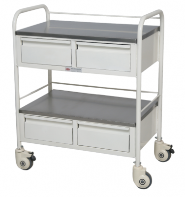MEDICINE TROLLEY (with 4 drawers)
