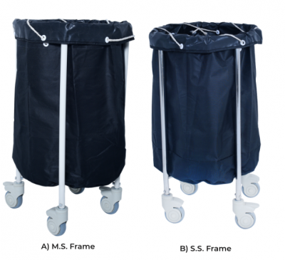 SOILED LINEN TROLLEY (with Canvas bag)
